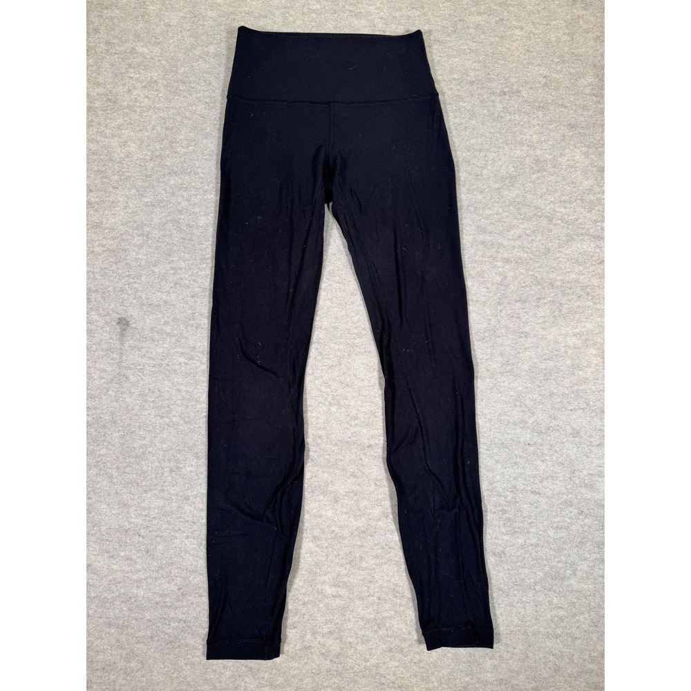 Lululemon Leggings‎ Womens 6 Black High Rise Ankle Yoga Athletic Gym Tight Pants